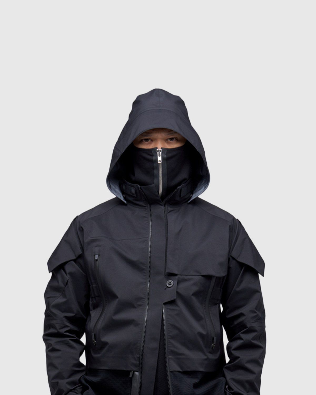 ACRONYM – NG4-PS Neckgaitor Black Silver - Scarves - Silver - Image 4