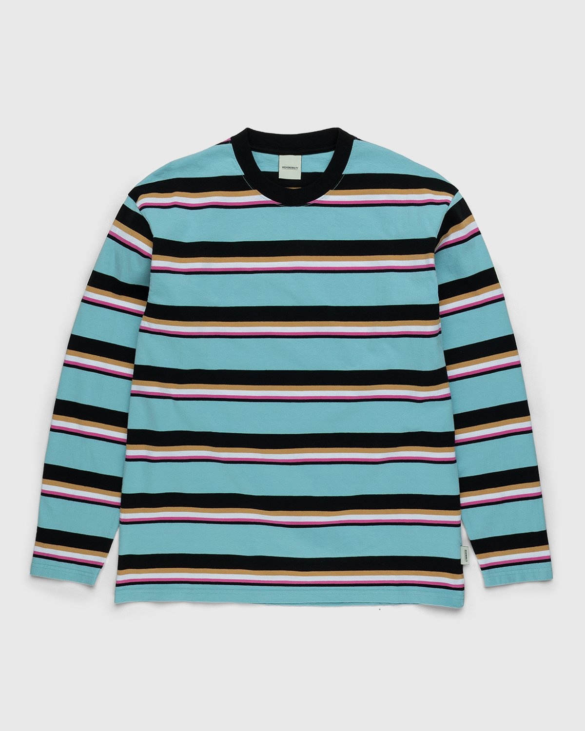 Highsnobiety – Stripe Longsleeve Jersey Sky Blue - Longsleeves - Blue - Image 1