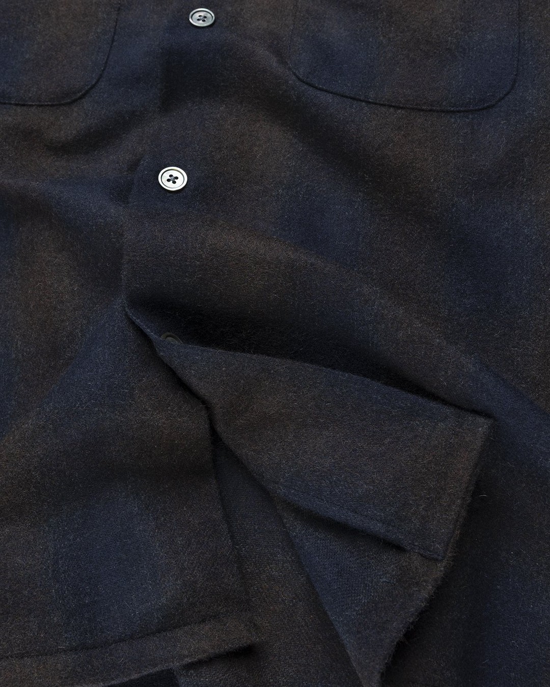 Our Legacy – Heusen Shirt Navy Shadow Check - Shirts - Blue - Image 7