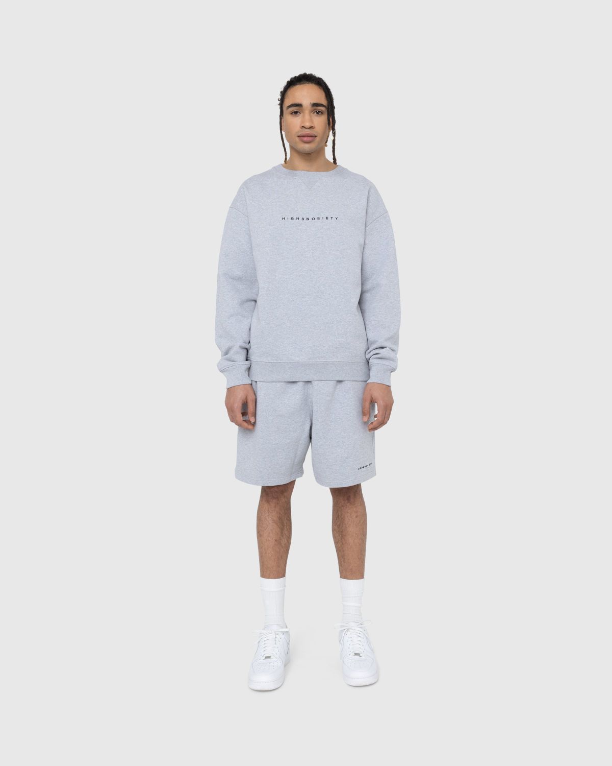 Highsnobiety – Staples Crew Heather Grey - Sweats - Grey - Image 6