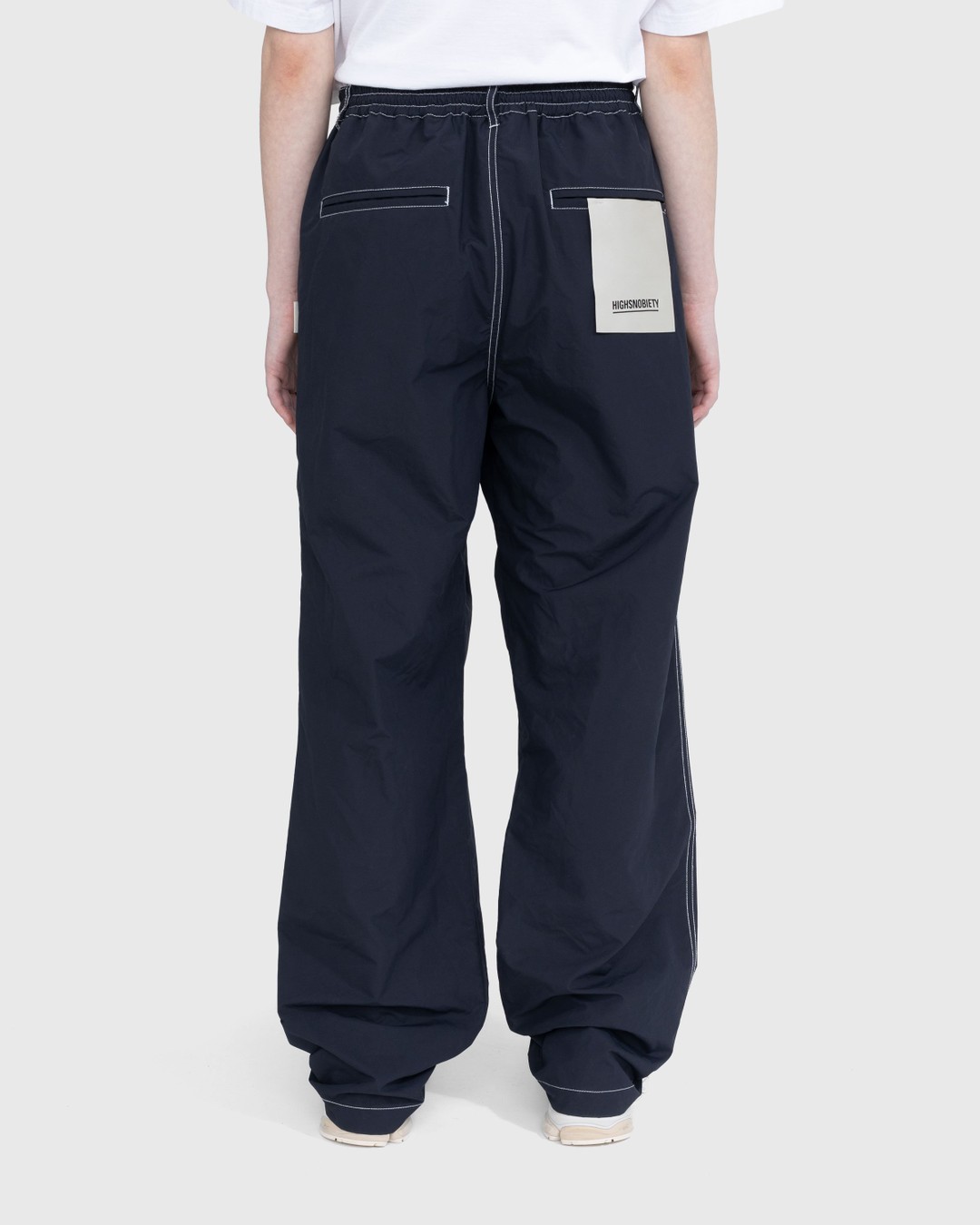 Highsnobiety – Contrast Stitch Pants Navy - Pants - Blue - Image 5