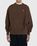 Acne Studios – Organic Cotton Crewneck Sweatshirt Coffee Brown - Sweats - Brown - Image 2