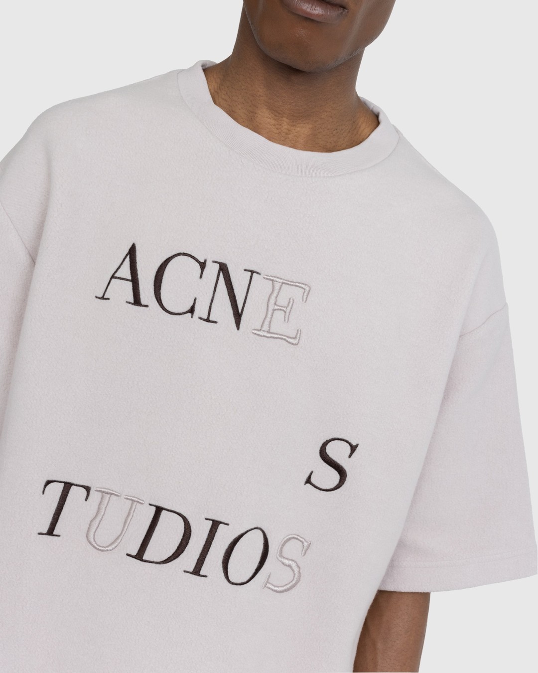 Acne Studios – Logo T-Shirt Beige - T-shirts - Beige - Image 4