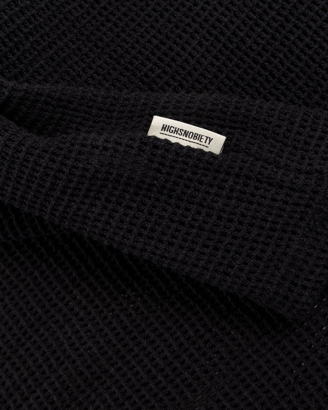 Highsnobiety – Knit Mesh Jersey T-Shirt Black - Tops - Black - Image 5