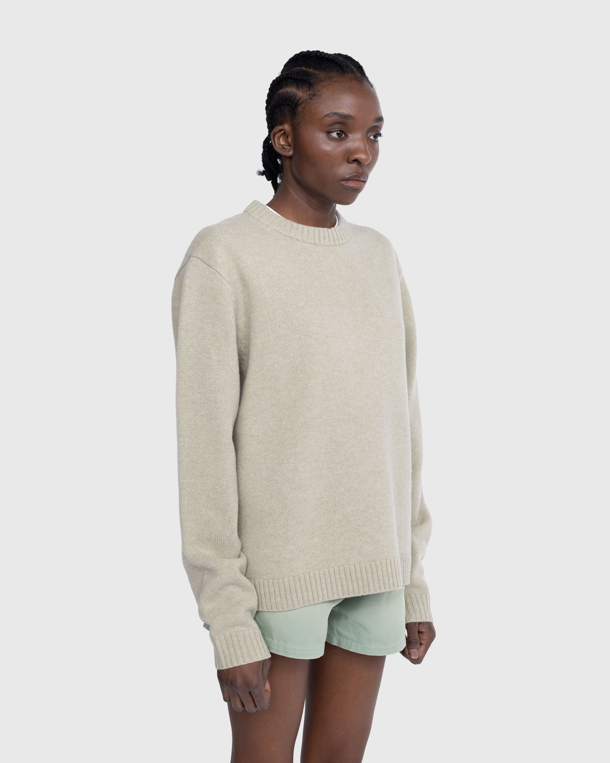 Acne studios boxy top crew neck sweater