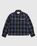 Highsnobiety – Plaid Zip Shirt Blue Black - Shirts - Blue - Image 1