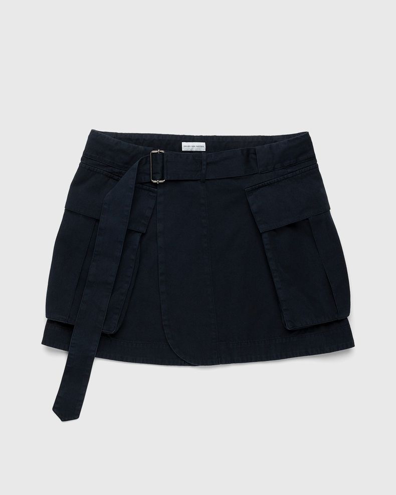 Dries van Noten – Parren Belted Wrap Navy