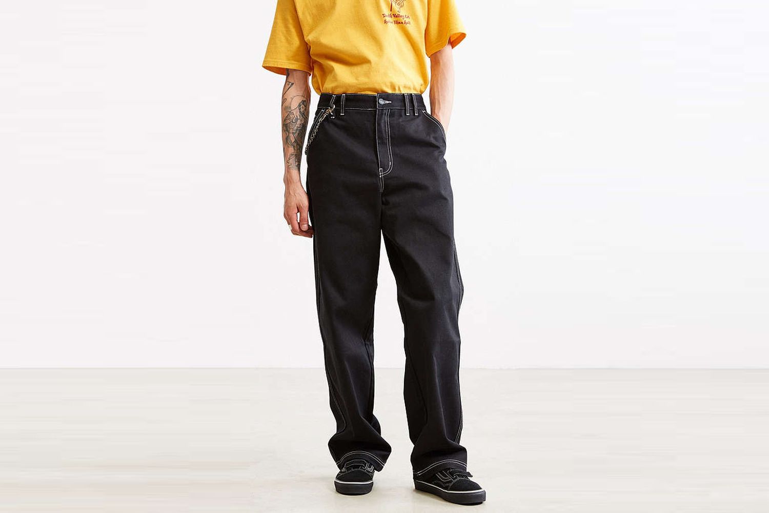Contrast Stich Trousers