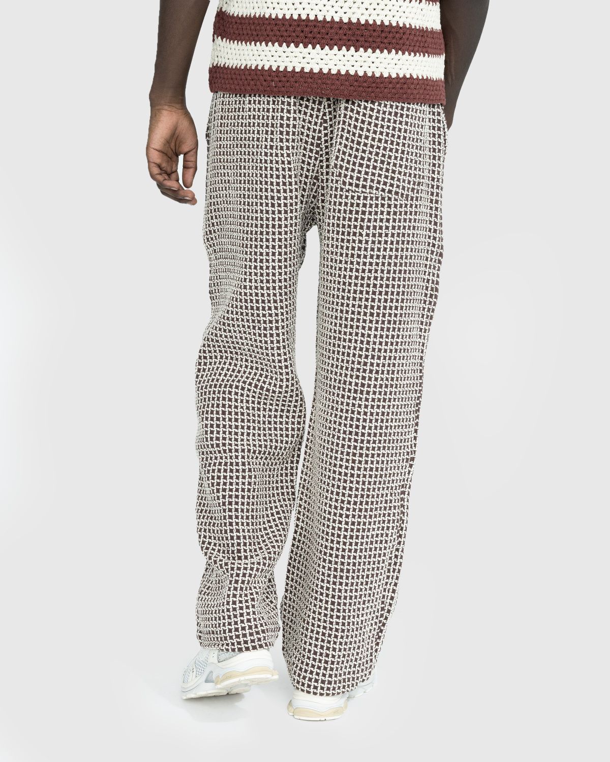 bode – Duo Waffle Pant Brown - Pants - Brown - Image 3