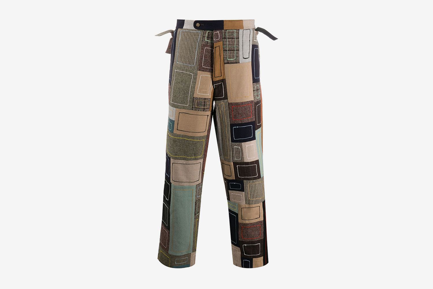 Patchwork Embroidered Trousers