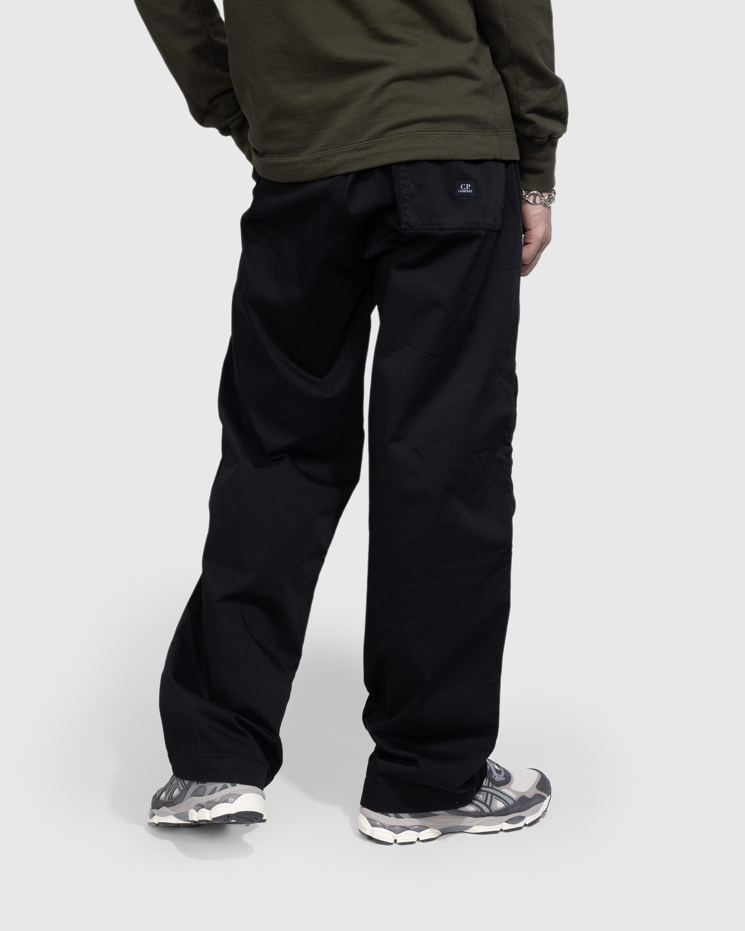 C.P. Company – Stretch Sateen Loose Fit Pants Black - Pants - Black - Image 3