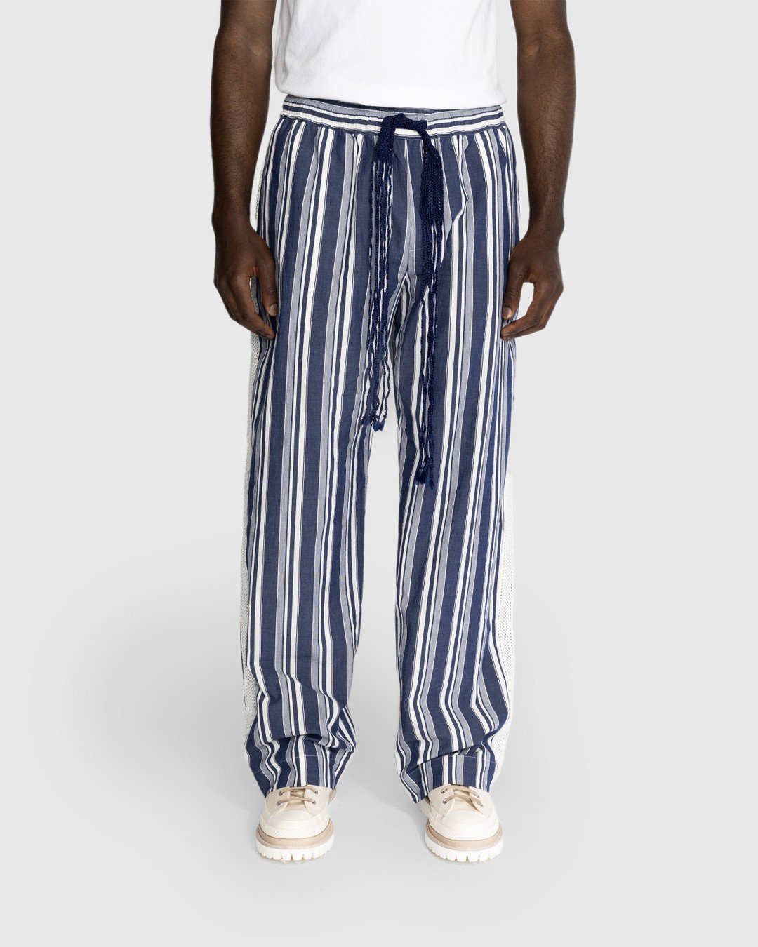 Wales Bonner – Soul Pyjama Trousers - Loungewear - Blue - Image 2