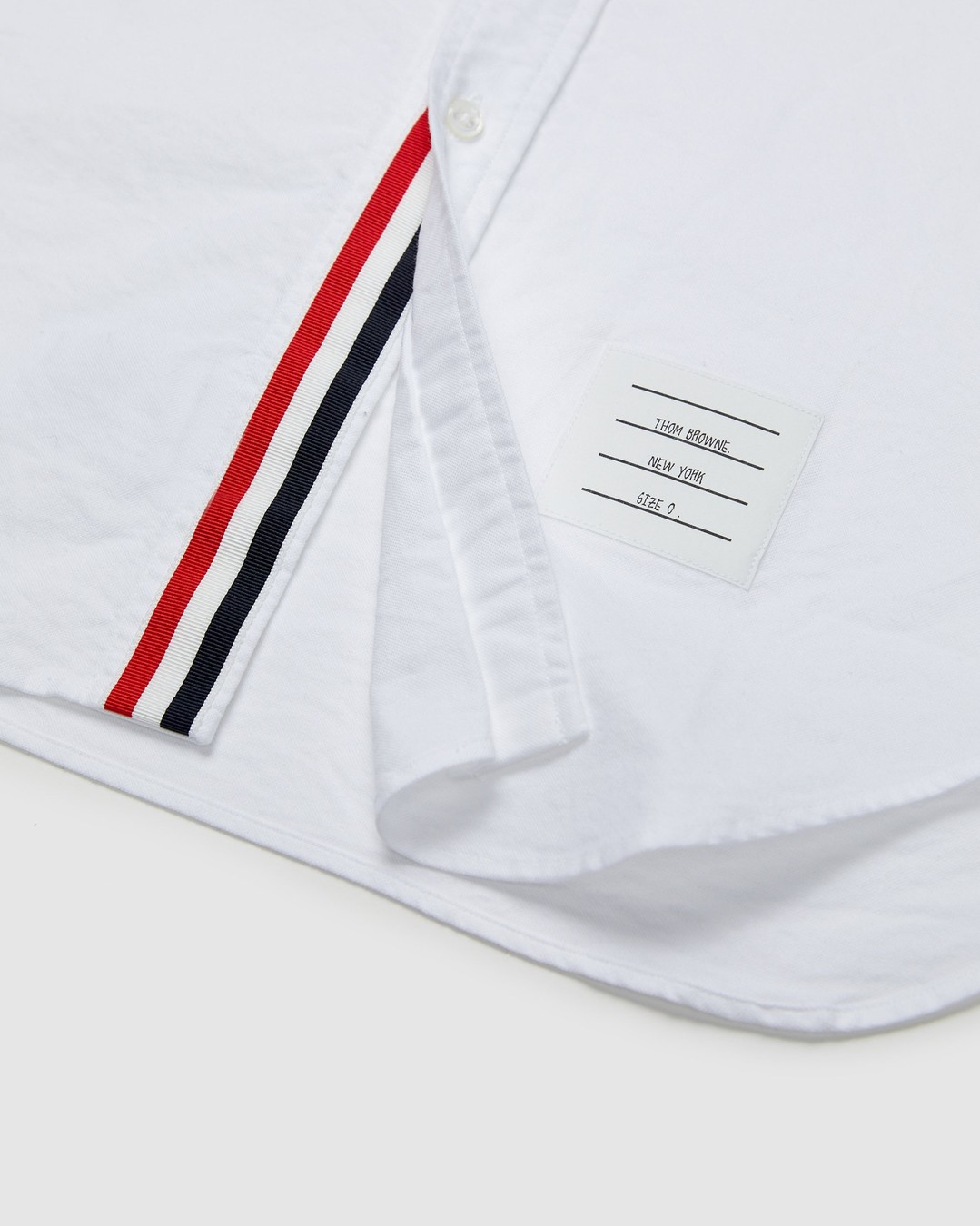 Colette Mon Amour x Thom Browne – White Peace Classic Shirt - Longsleeve Shirts - White - Image 4