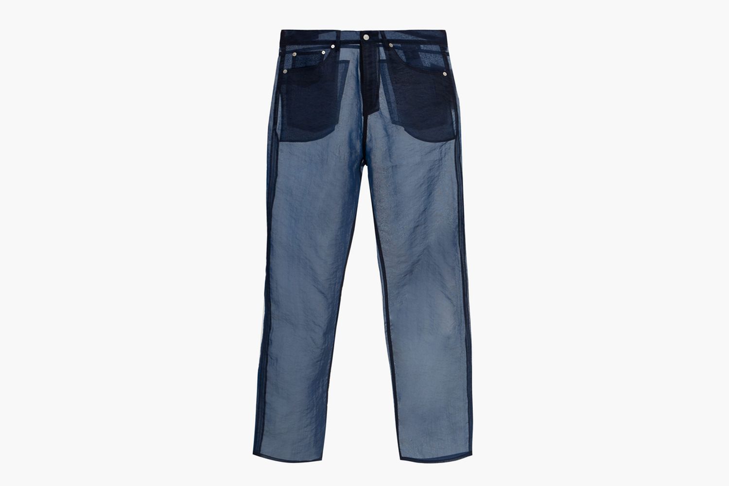 Straight-Leg Organza Trousers