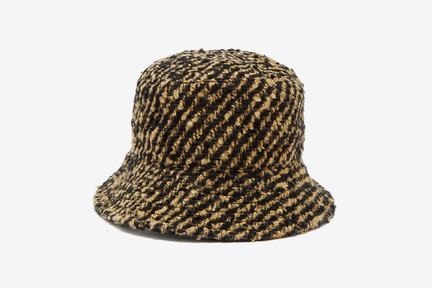 Striped Bouclé Hat