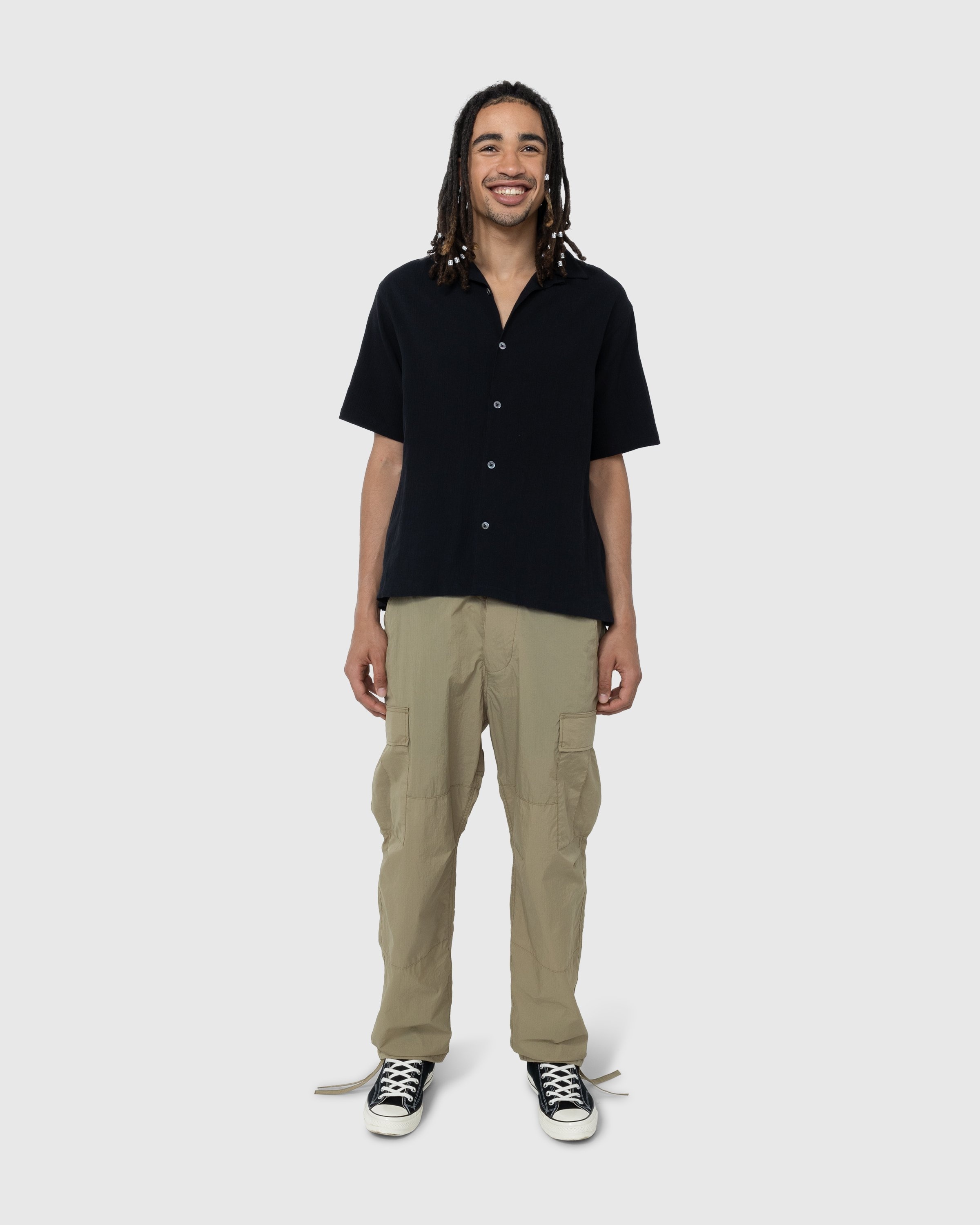 Highsnobiety – Water-Resistant Ripstop Cargo Pants Black - Pants - Black - Image 9