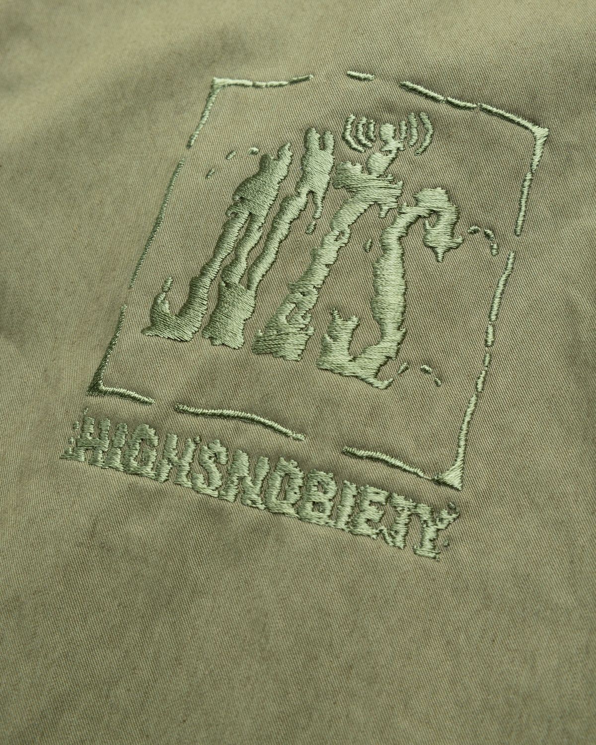 NTS x Highsnobiety – Brushed Nylon Track Jacket Green - Outerwear - Green - Image 8