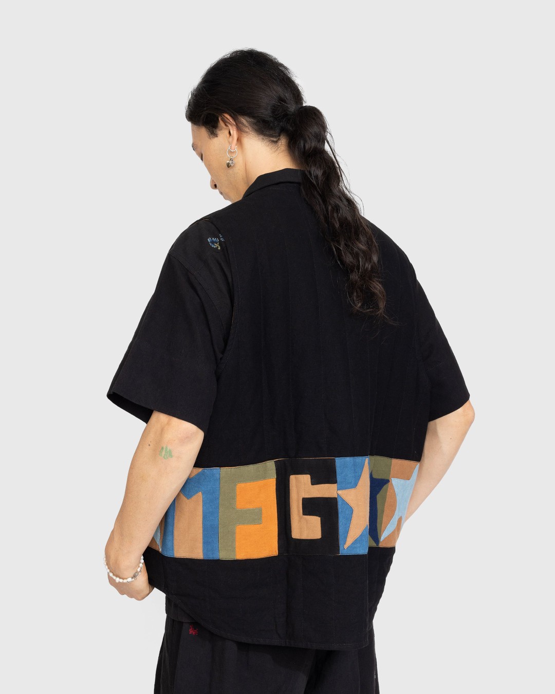 Story mfg. – Saturn Vest Iron Star Scraps Patchwork - Outerwear - Multi - Image 3