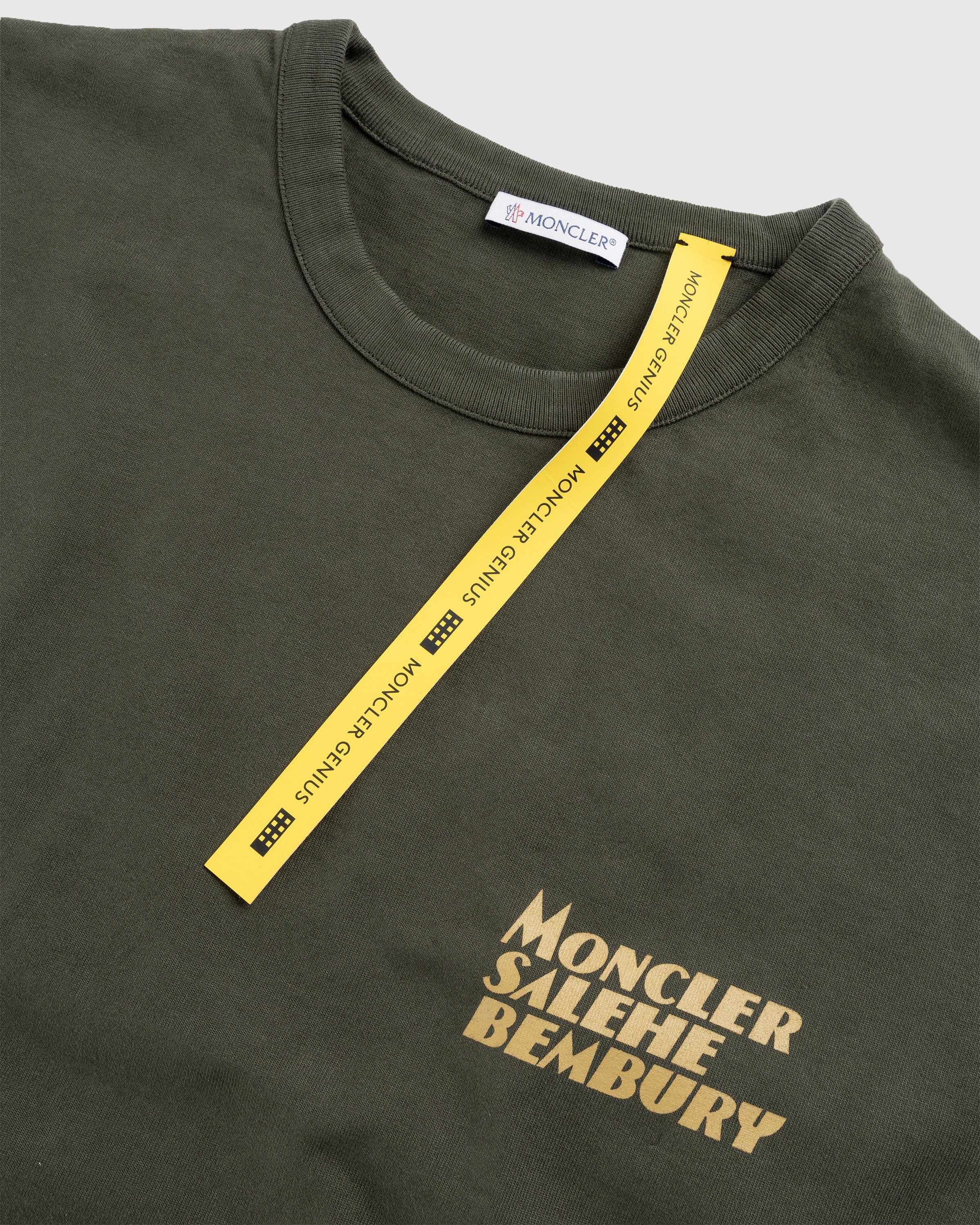 Moncler x Salehe Bembury – Logo T-Shirt Green | Highsnobiety Shop