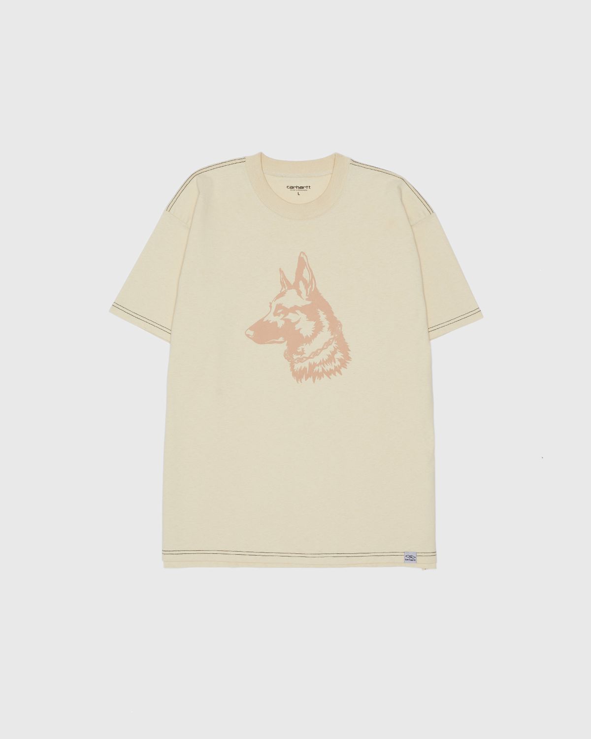Carhartt WIP x Ljubav – Nebraska T-Shirt Black - Tops - Beige - Image 1