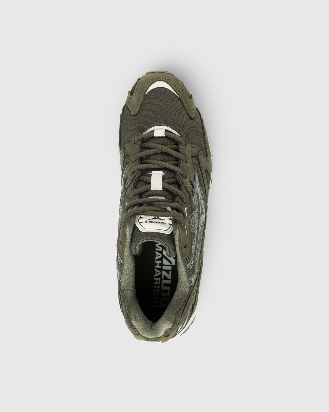 Mizuno x Maharishi – Wave Rider 10 Olive Green - Sneakers - Black - Image 5
