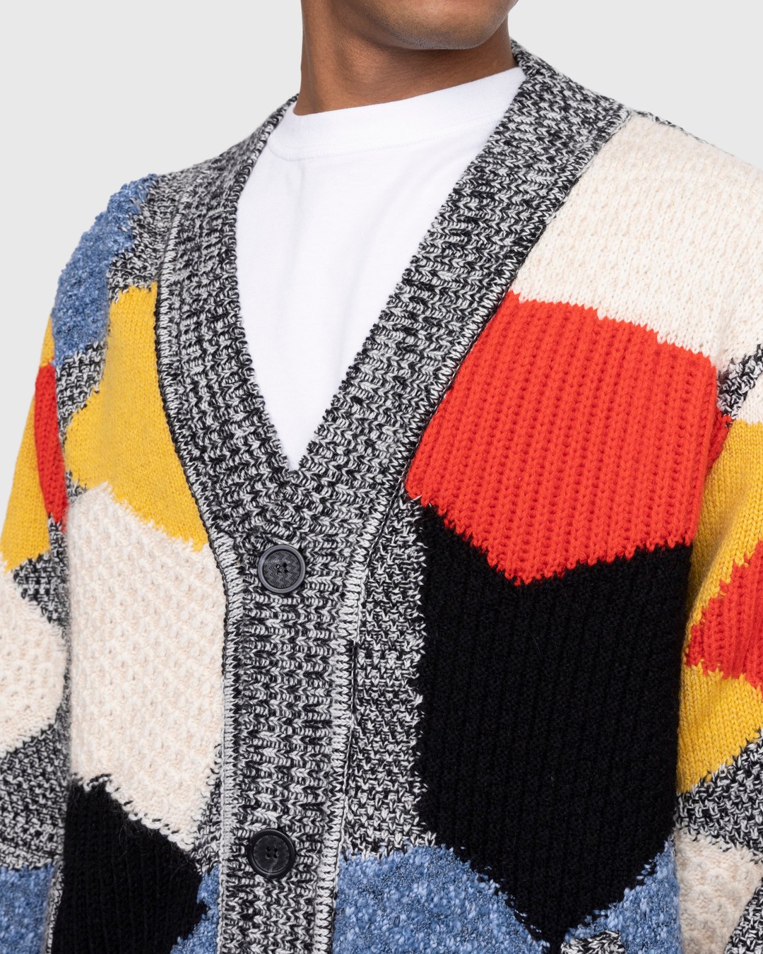 新品本物 Supreme patchwork mohair cardigan メンズ