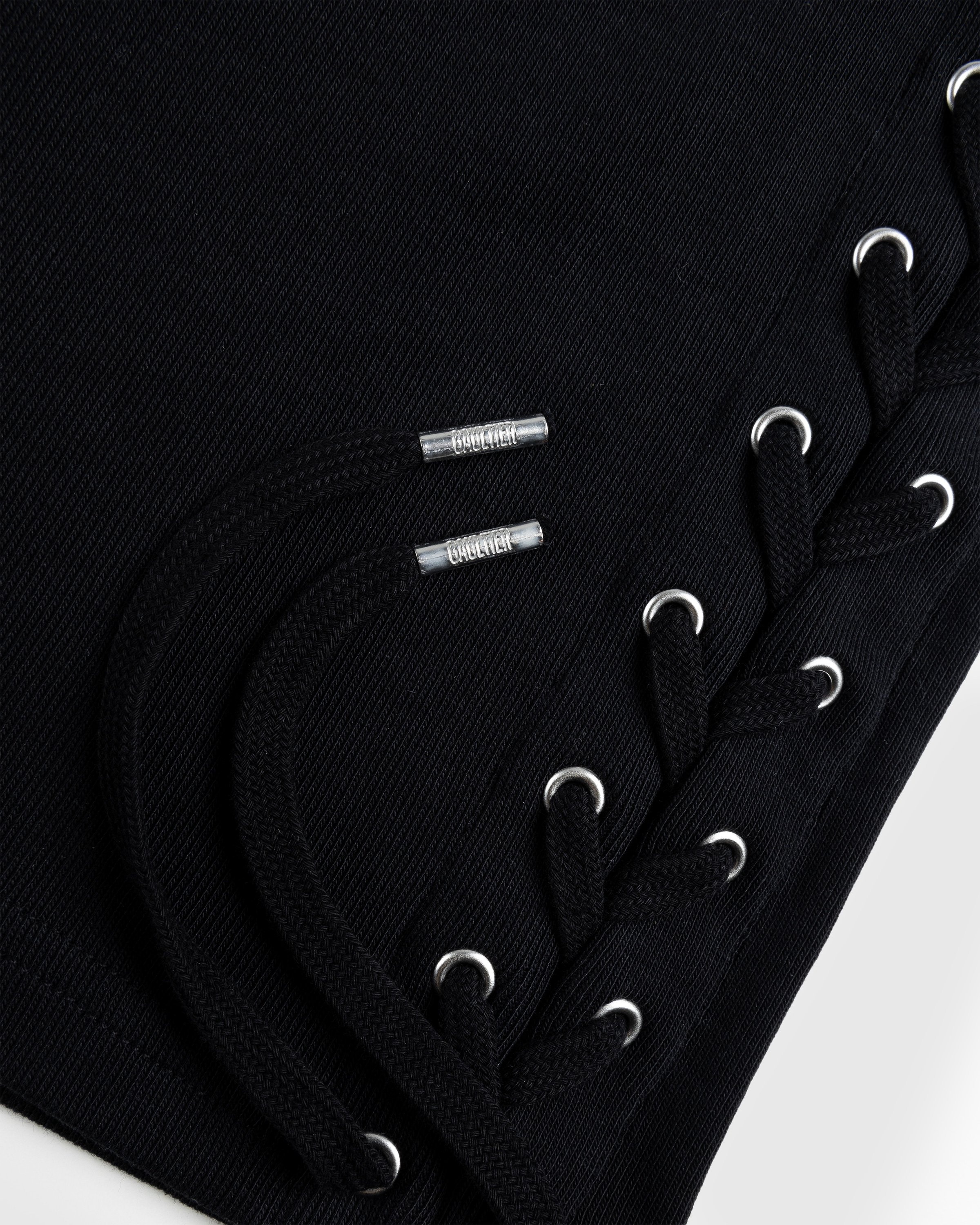 Jean Paul Gaultier – Laced Tank Top Black - Tank Tops - Black - Image 5