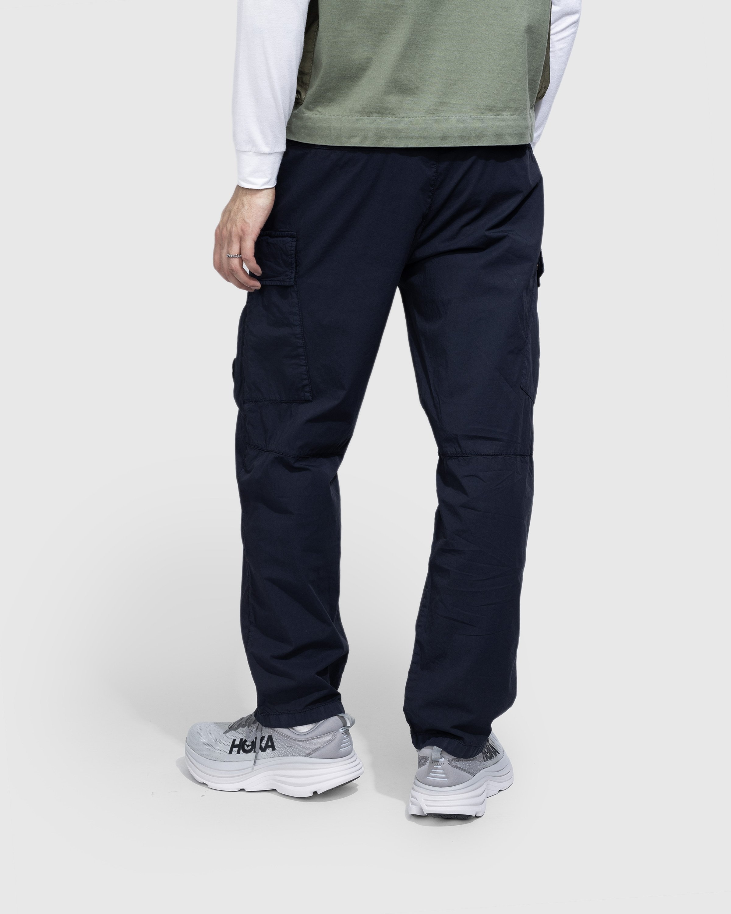 C.P. Company – Twill Stretch Cargo Pants Total Eclipse Blue - Pants - Blue - Image 3