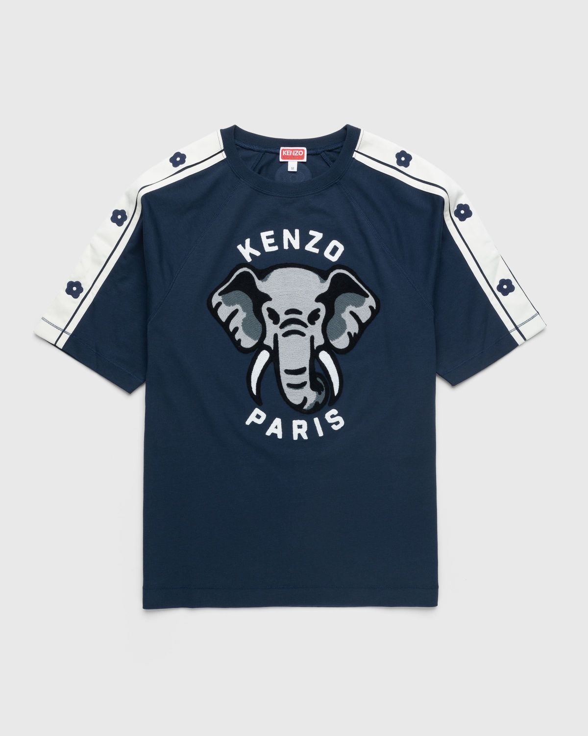 Kenzo – KENZO Elephant Fitted T-Shirt Midnight Blue - T-shirts - Blue - Image 1