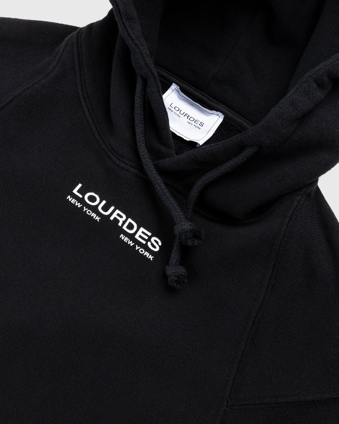 Lourdes New York – Basic Hoodie Black - Sweats - Black - Image 4