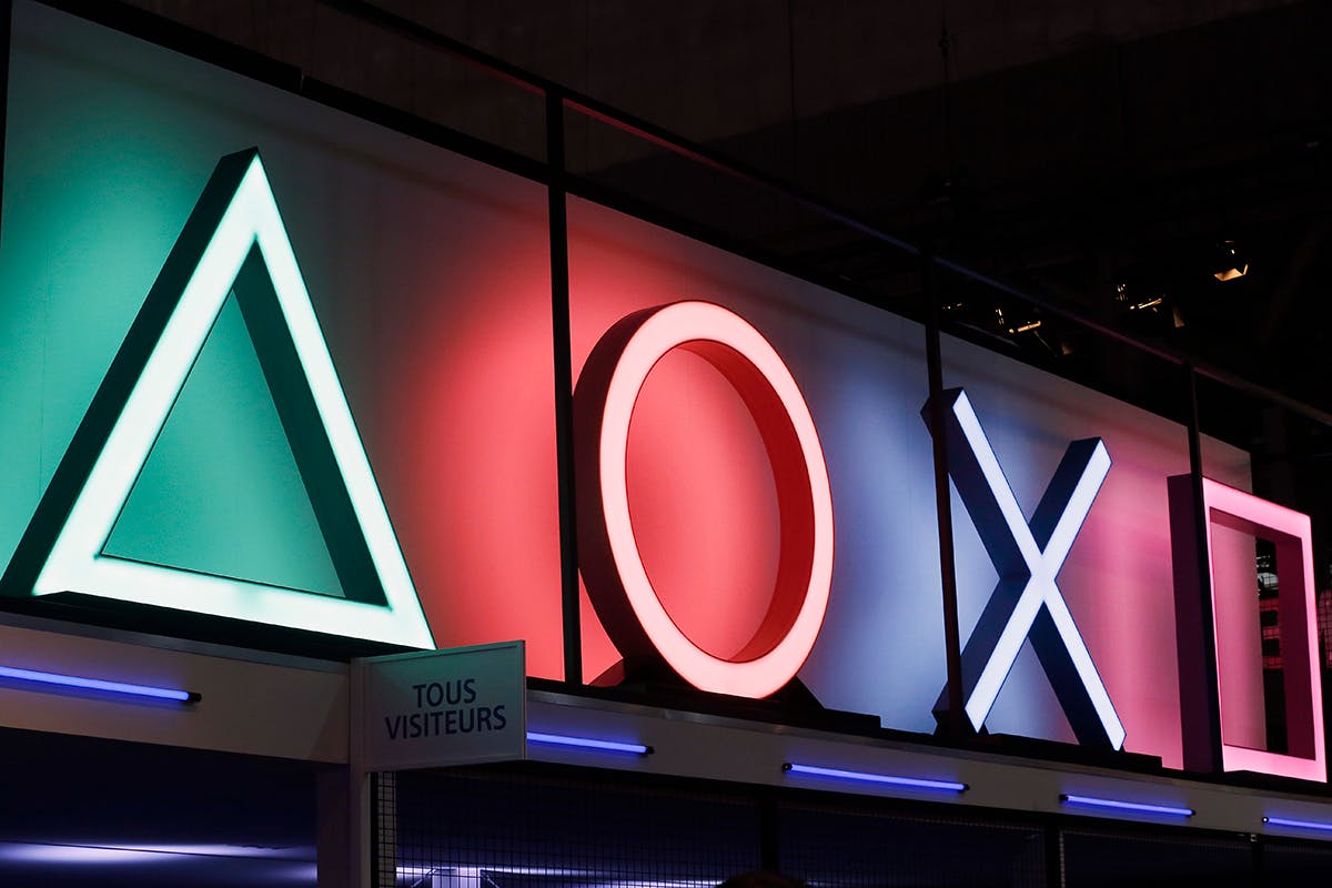Sony PlayStation Buttons Logo is displayed during the 'Paris Games Week'