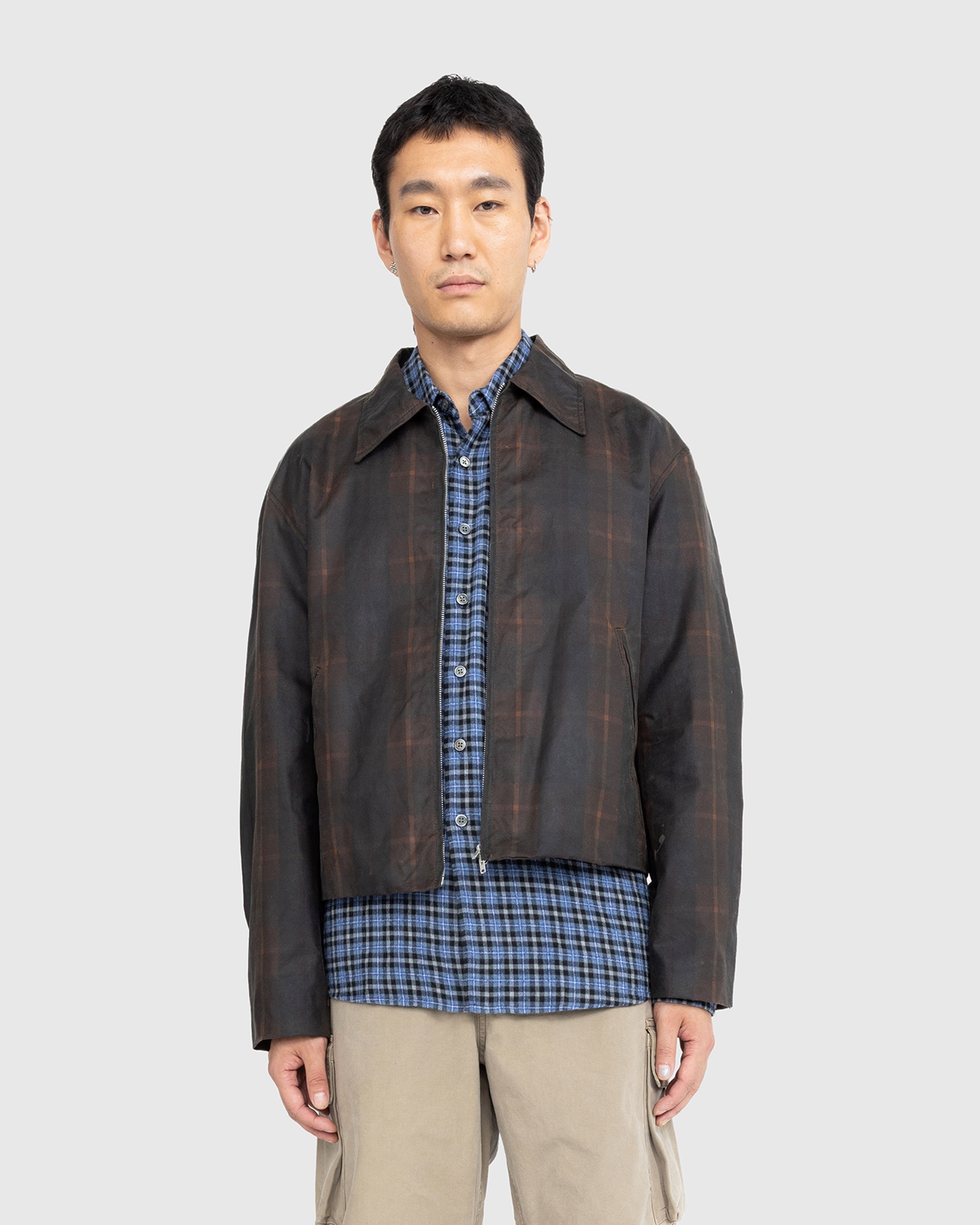 Our Legacy – Mini Jacket Hunterbrown Tartan - Outerwear - Brown - Image 4