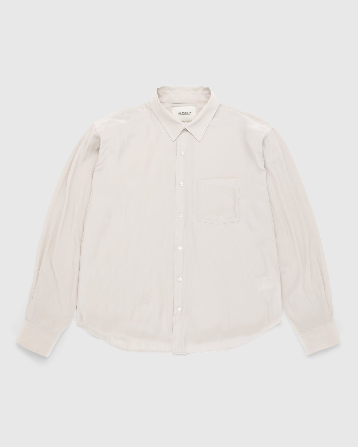 Highsnobiety – Lightweight Long-Sleeve Shirt Beige - Shirts - Beige - Image 1