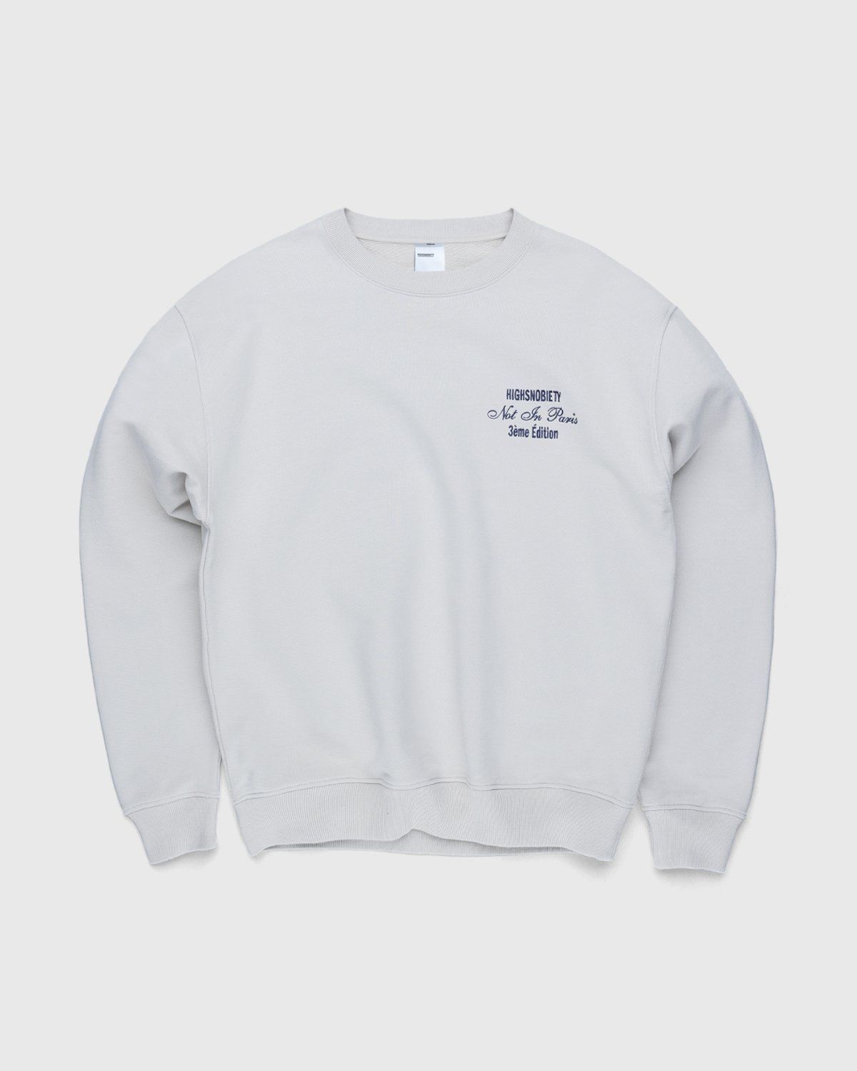 Highsnobiety – Not In Paris 3 Tour Eiffel Crewneck Natural - Sweats - Grey - Image 2