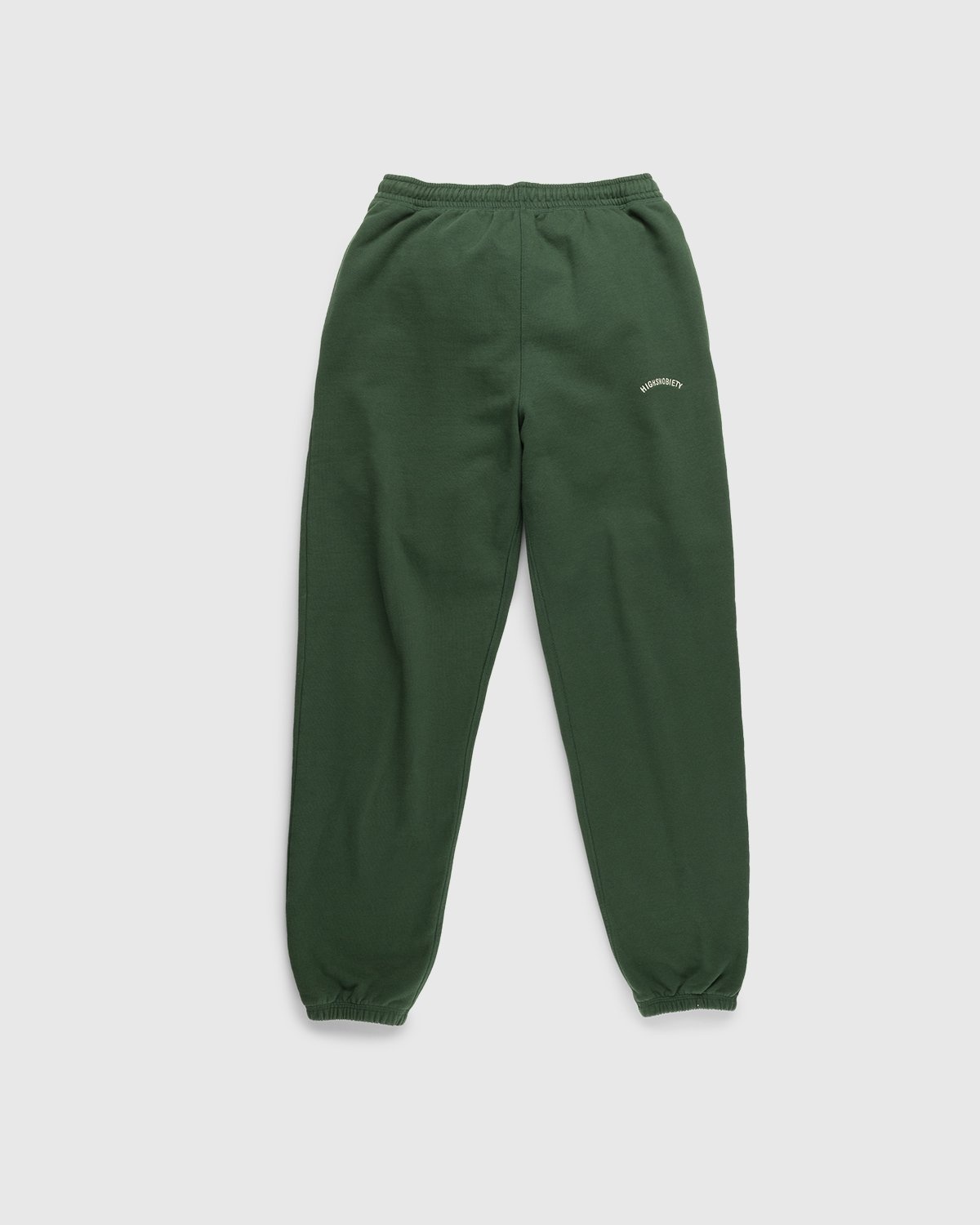 Highsnobiety – Logo Fleece Staples Pants Campus Green - Pants - Green - Image 1