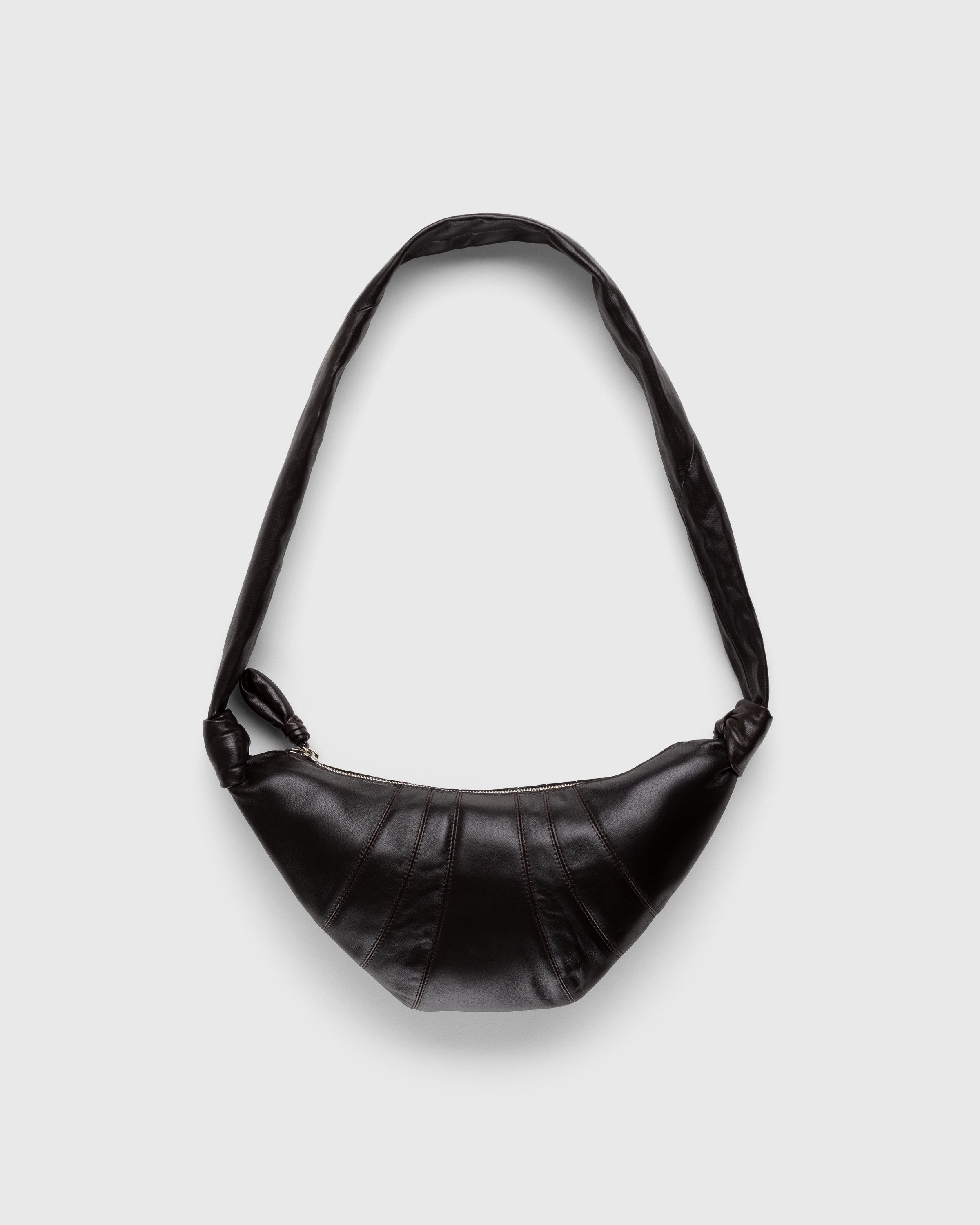 Lemaire x Highsnobiety – Not In Paris 4 Small Croissant Bag Dark Chocolate - Bags - Black - Image 1