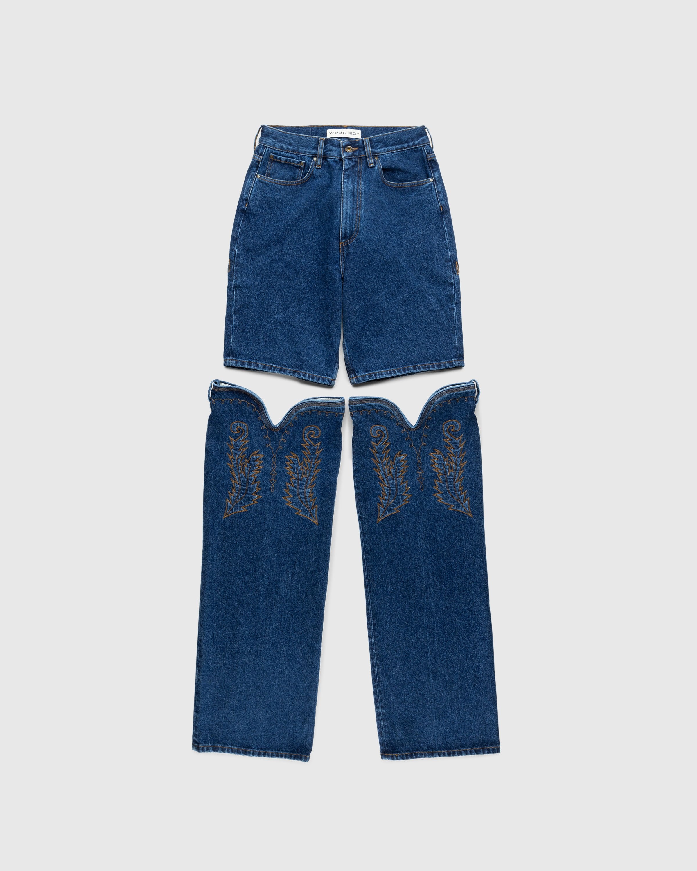 Y/Project – Classic Maxi Cowboy Cuff Jeans Navy | Highsnobiety Shop