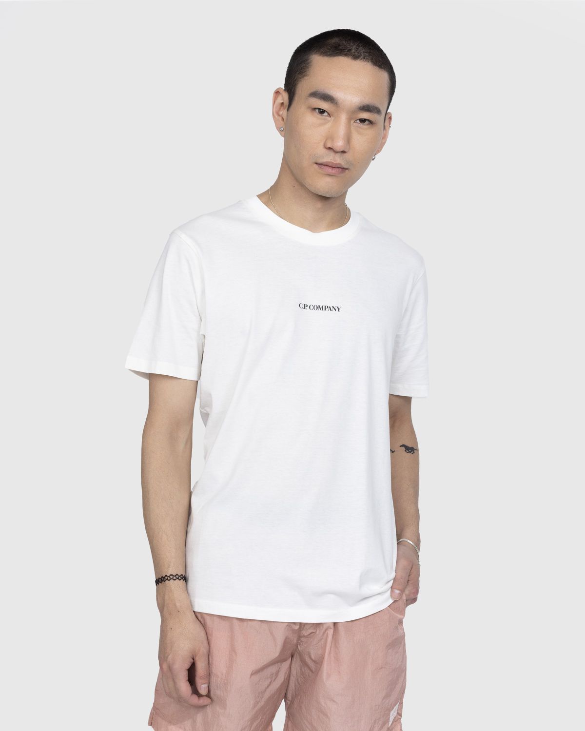 C.P. Company – 30/1 Logo T-Shirt White - Tops - White - Image 2