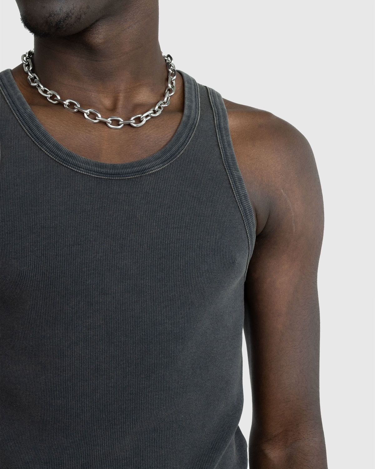 Entire Studios – Rib Tank Washed Black - Men Tops - Black - Image 4