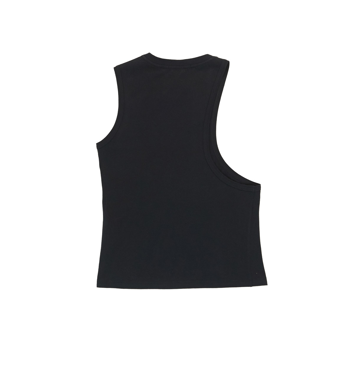 Classic asymmetric 'nipple' tank top in Egyptian cotton jersey, Helmut Lang S/S 2004.