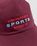 Highsnobiety – HS Sports Logo Cap Burgundy - Caps - Red - Image 5