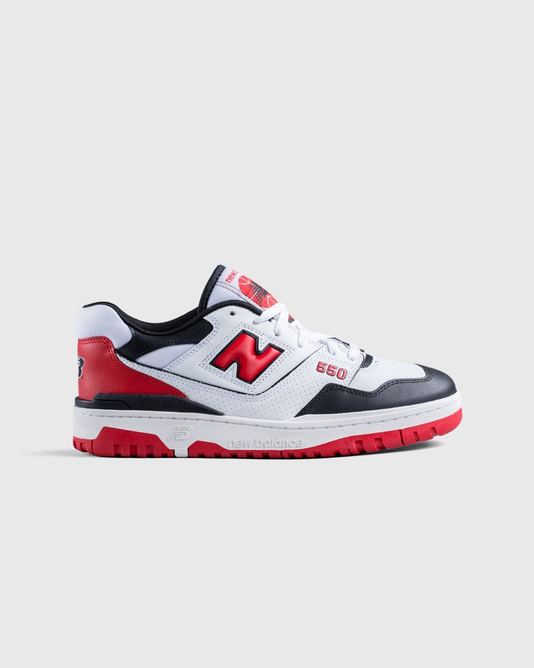 New Balance – BB550HR1 White Red Black - Low Top Sneakers - White - Image 1