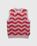 Highsnobiety HS05 – Alpaca Fuzzy Wave Sweater Vest Pale Rose/Red - Knitwear - Multi - Image 1