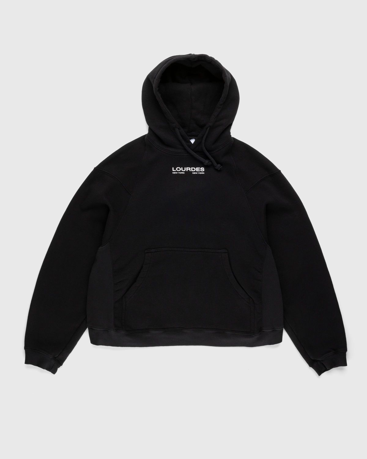 Lourdes New York – Basic Hoodie Black - Sweats - Black - Image 1