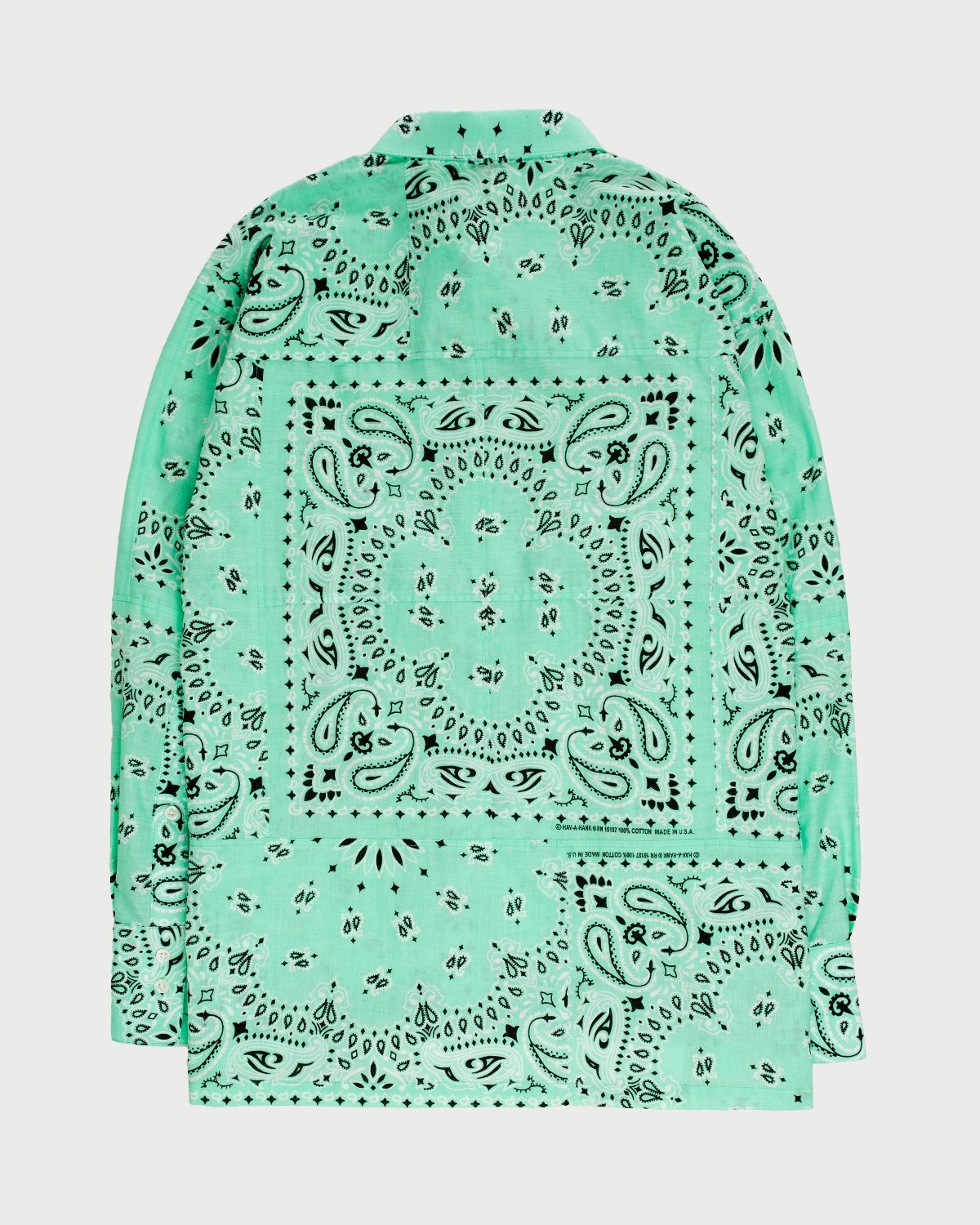 Miyagihidetaka – Bandana Shirt Mint - Shirts - Green - Image 8