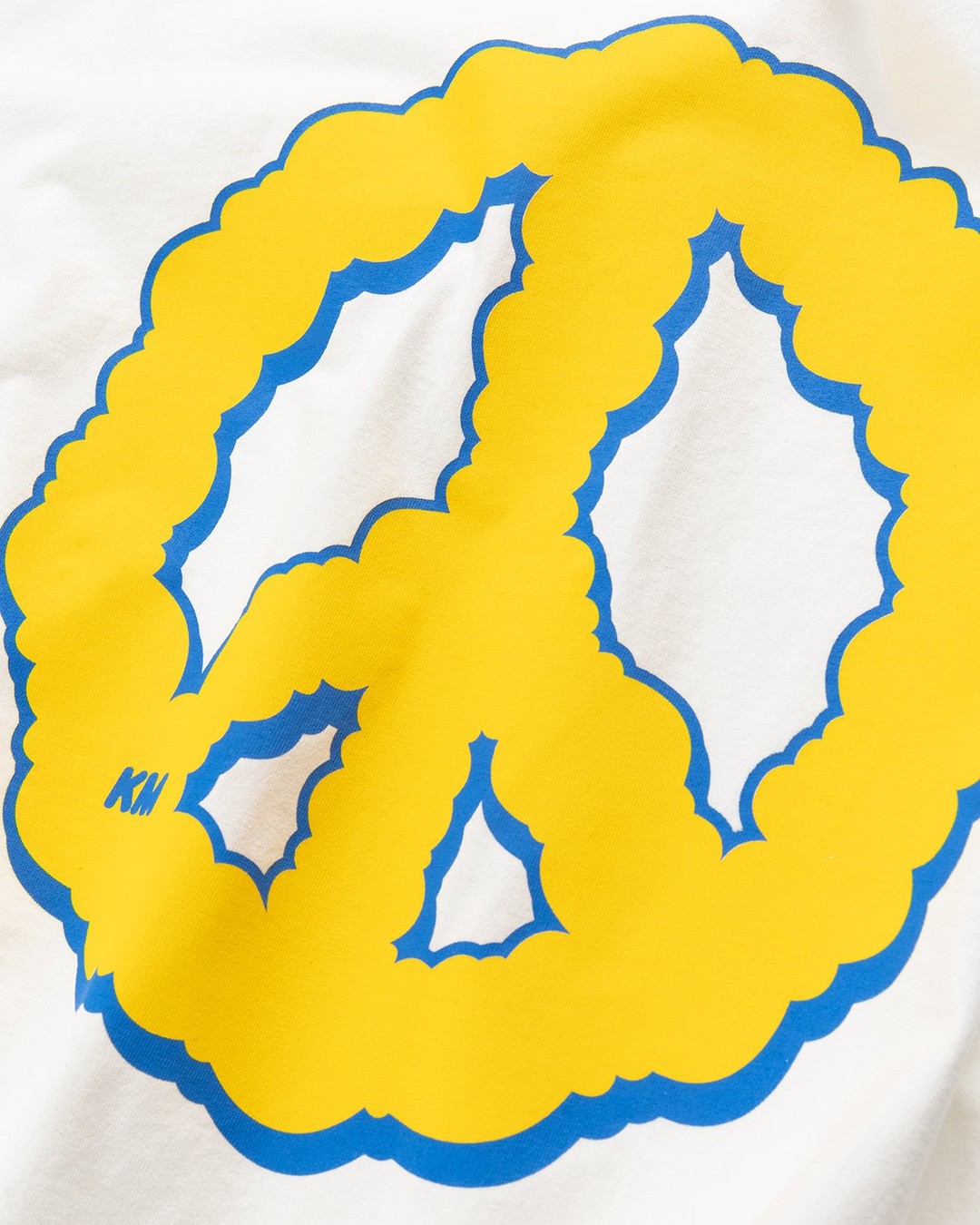 Keinemusik x Highsnobiety – Peace Logo T-Shirt White - T-Shirts - White - Image 5