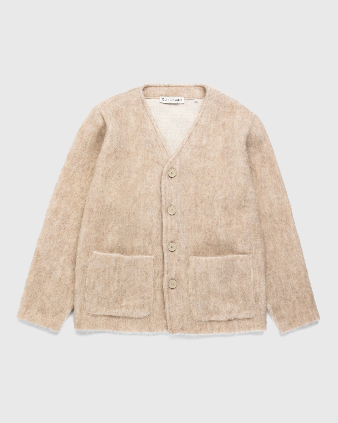 Our Legacy – Mohair Cardigan Antique White | Highsnobiety Shop