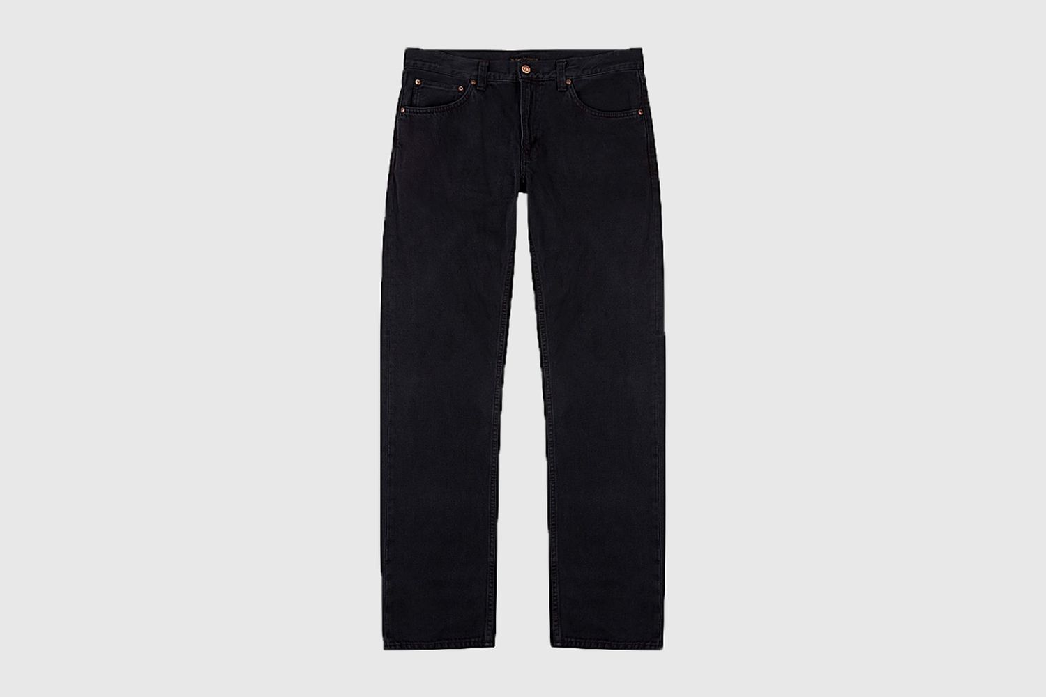 Black Straight-leg Jeans