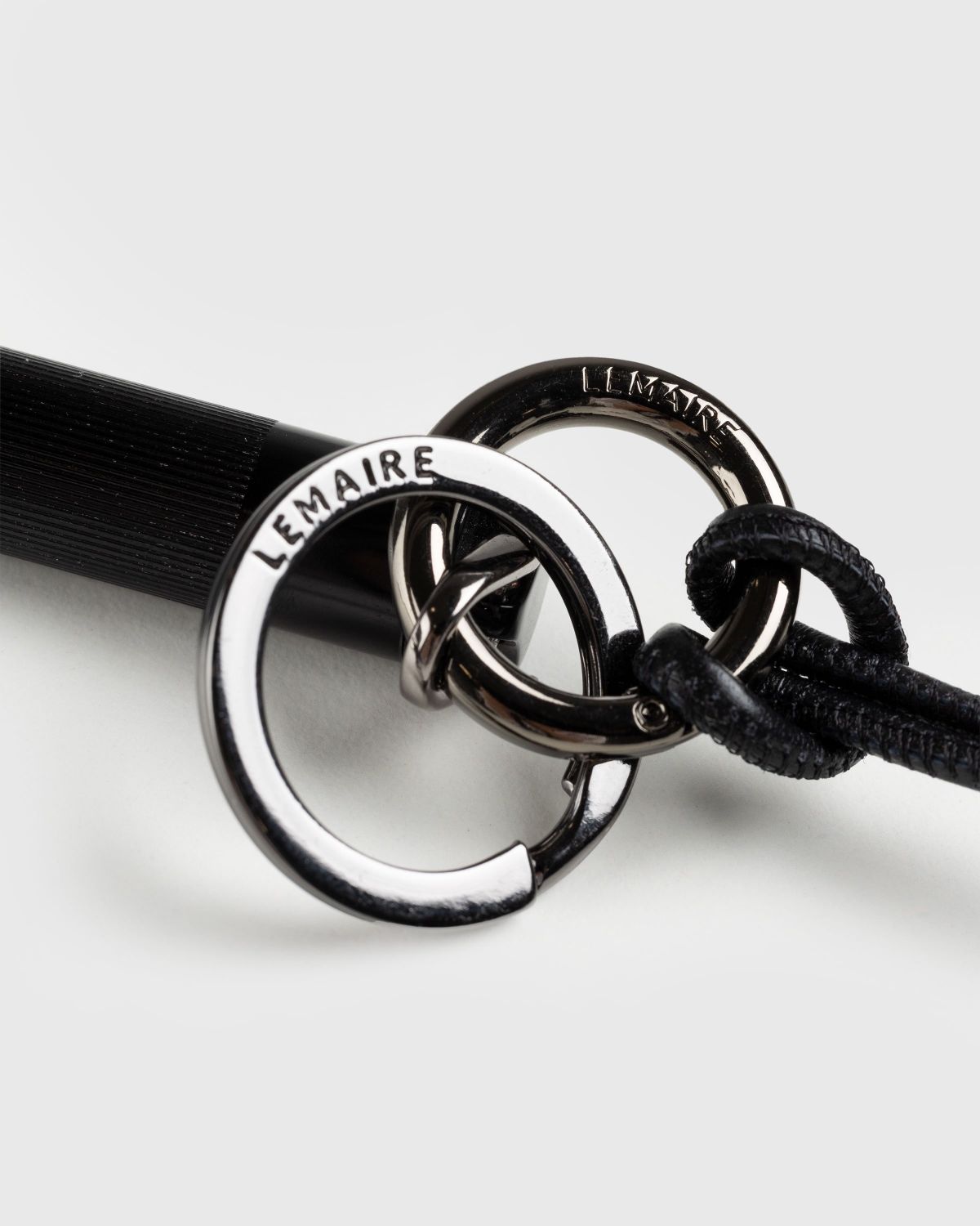 Lemaire – Maglite Leather Necklace Black - Jewelry - Black - Image 3