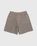 Auralee – High Density Cotton Jersey Shorts Grey Beige - Shorts - Beige - Image 2